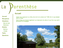 Tablet Screenshot of gite-la-parenthese.fr